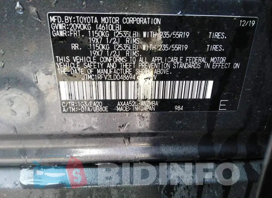 JTMC1RFV2LD048694 Photo# 9