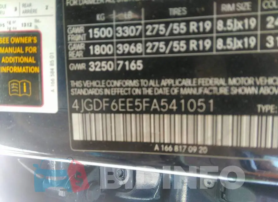 4JGDF6EE5FA541051 Photo# 9