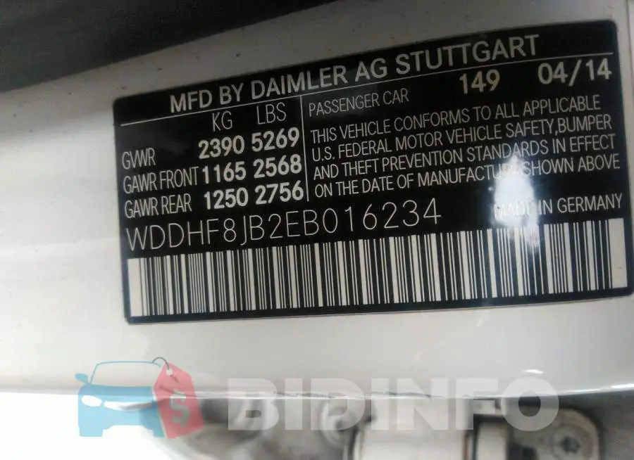 WDDHF8JB2EB016234 Photo# 9