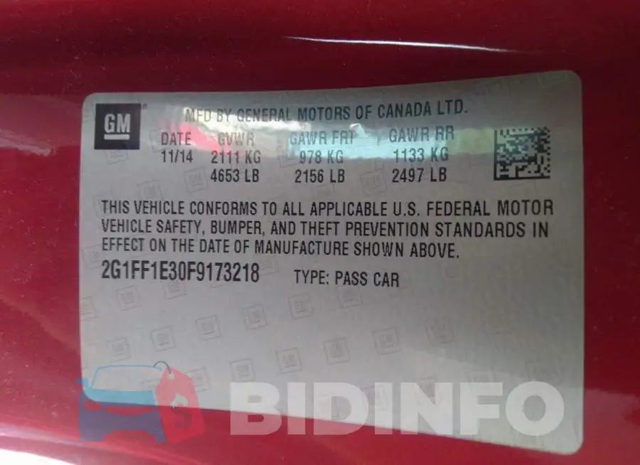 2G1FF1E30F9173218 Photo# 9