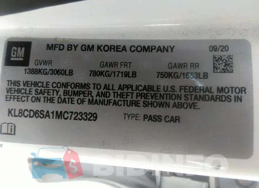 KL8CD6SA1MC723329 Photo# 9
