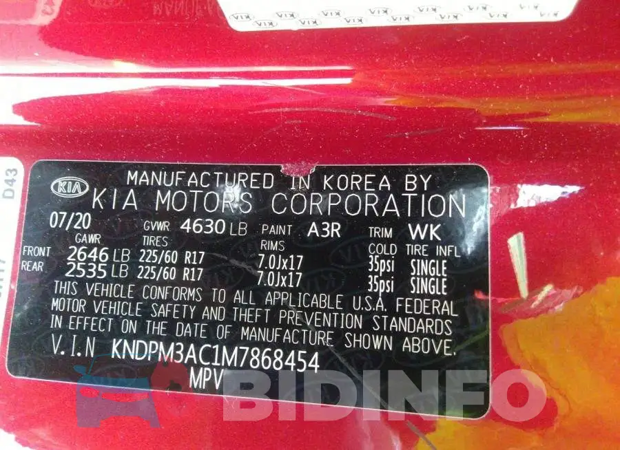KNDPM3AC1M7868454 Photo# 9