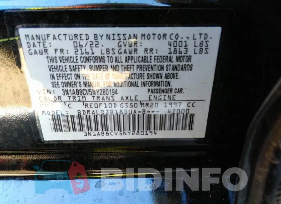 3N1AB8CV5NY280194 Photo# 9