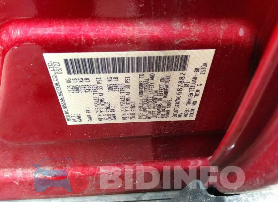 5N1BT3CB7NC687882 Photo# 9