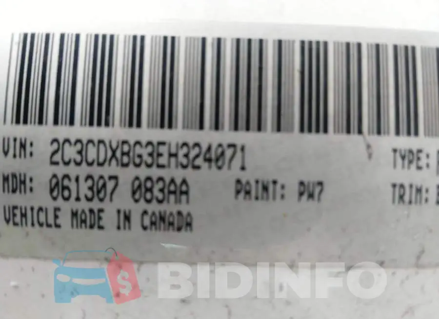 2C3CDXBG3EH324071 Photo# 9