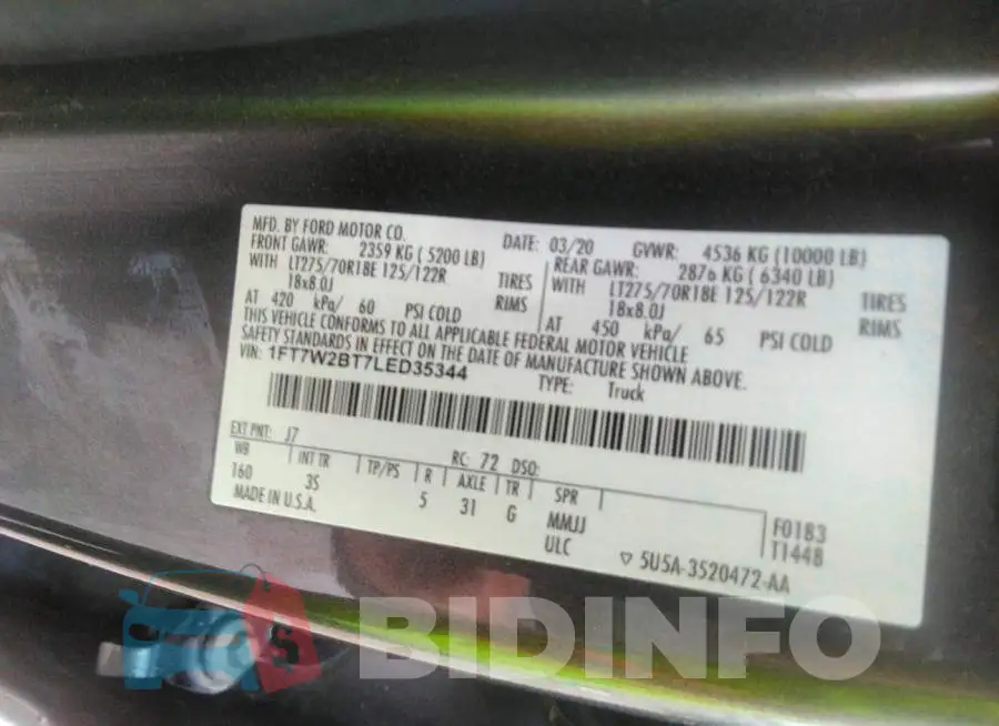 1FT7W2BT7LED35344 Photo# 9