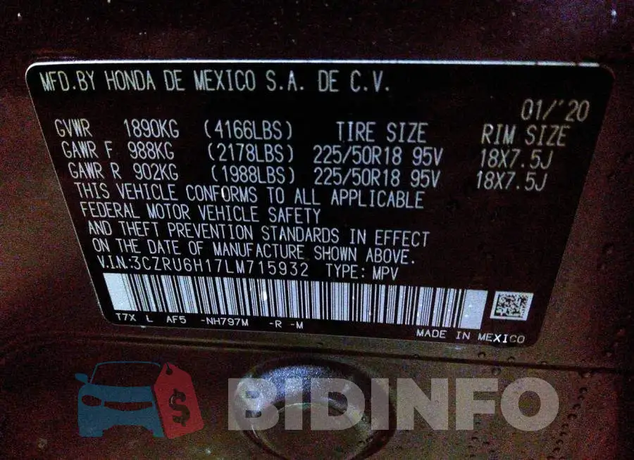 3CZRU6H17LM715932 Photo# 9