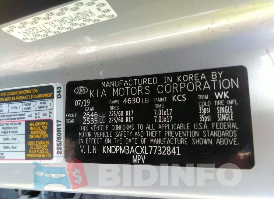 KNDPM3ACXL7732841 Photo# 9