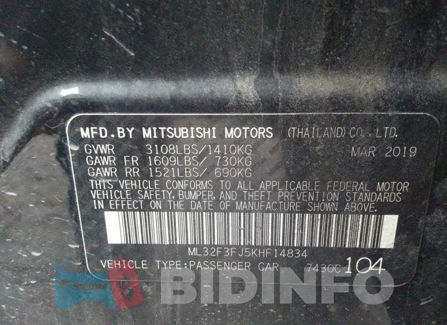 ML32F3FJ5KHF14834 Photo# 9