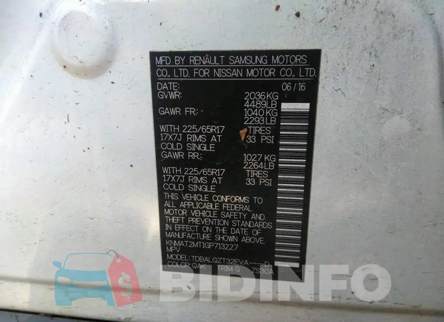 KNMAT2MT1GP713227 Photo# 9