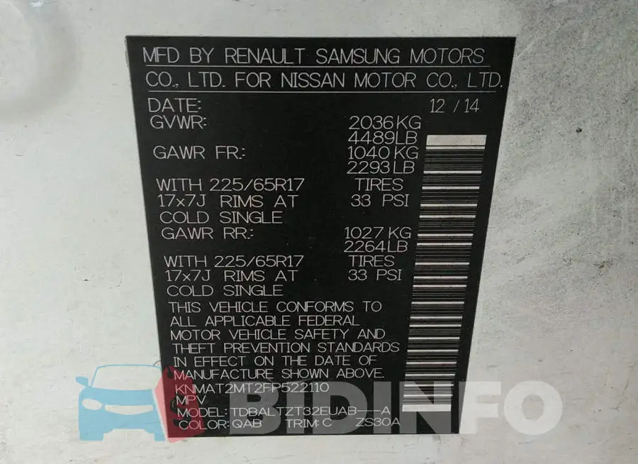 KNMAT2MT2FP522110 Photo# 9