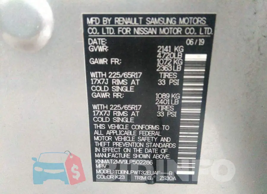 KNMAT2MV9LP502286 Photo# 9
