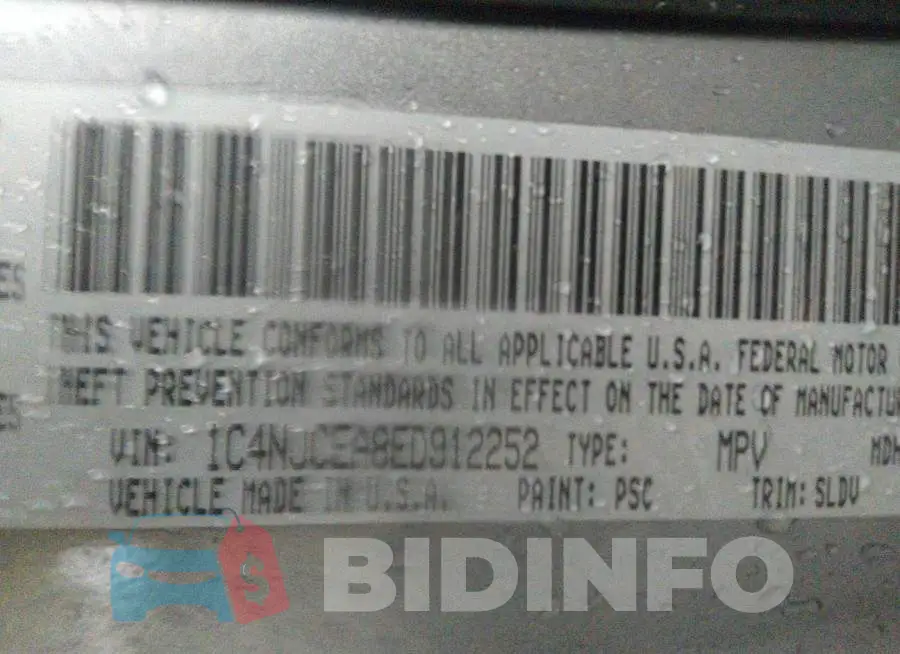 1C4NJCEA8ED912252 Photo# 9