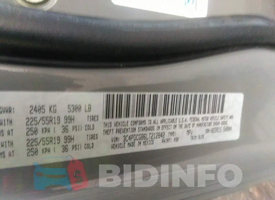 3C4PDCGB6LT212842 Photo# 9