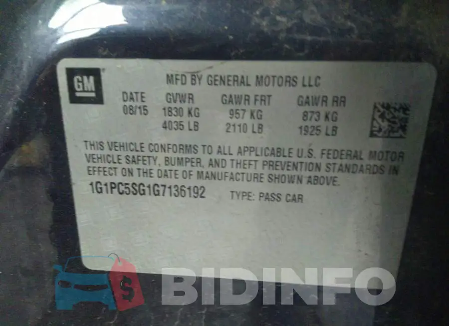 1G1PC5SG1G7136192 Photo# 9