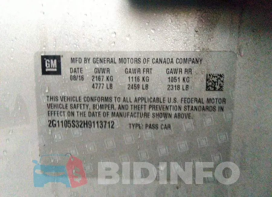 2G1105S32H9113712 Photo# 9