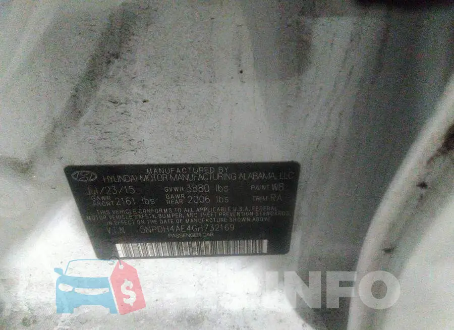5NPDH4AE4GH732169 Photo# 9