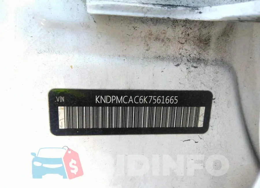 KNDPMCAC6K7561665 Photo# 9