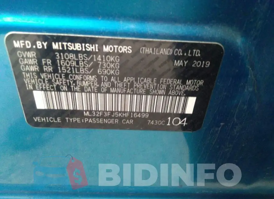ML32F3FJ5KHF16499 Photo# 9