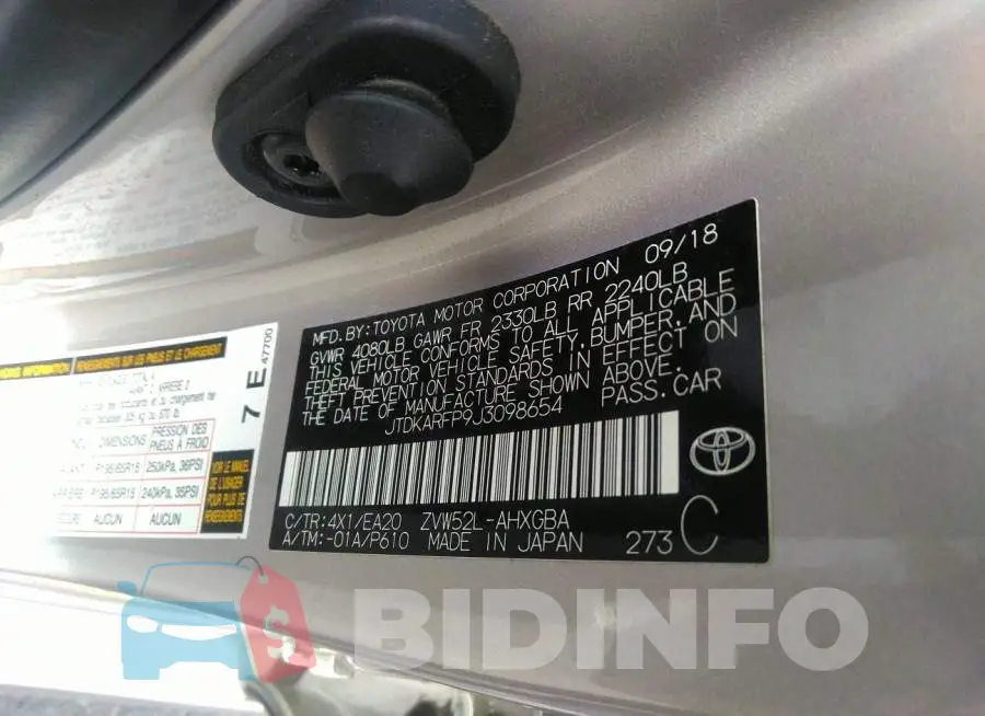 JTDKARFP9J3098654 Photo# 9