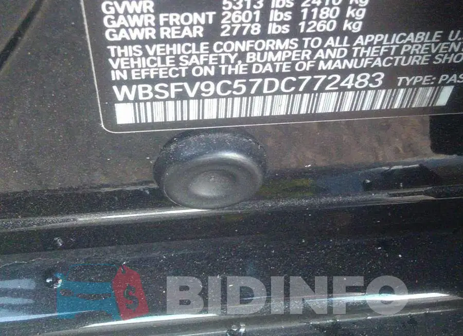 WBSFV9C57DC772483 Photo# 9