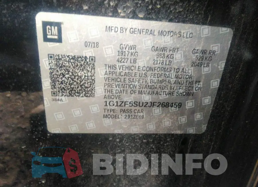 1G1ZF5SU2JF268459 Photo# 9