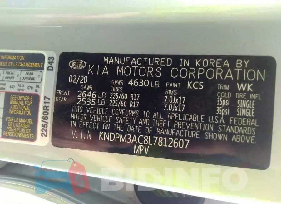 KNDPM3AC8L7812607 Photo# 9