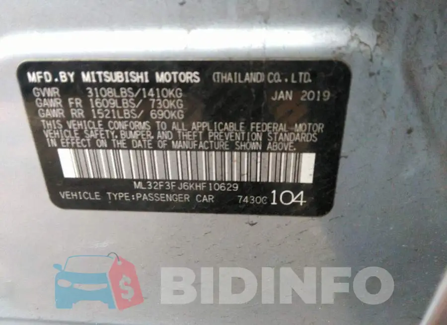 ML32F3FJ6KHF10629 Photo# 9