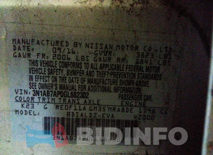 3N1AB7AP0GL682302 Photo# 9