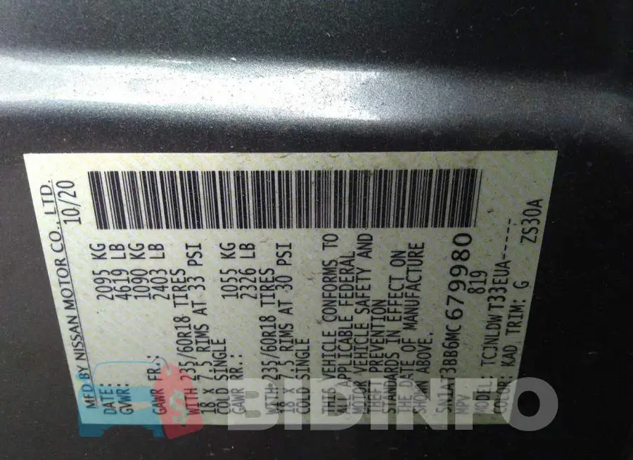 5N1AT3BB6MC679980 Photo# 9