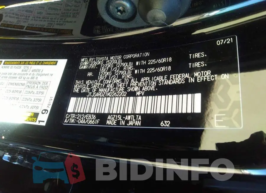 JTJSARDZ1M2262202 Photo# 9