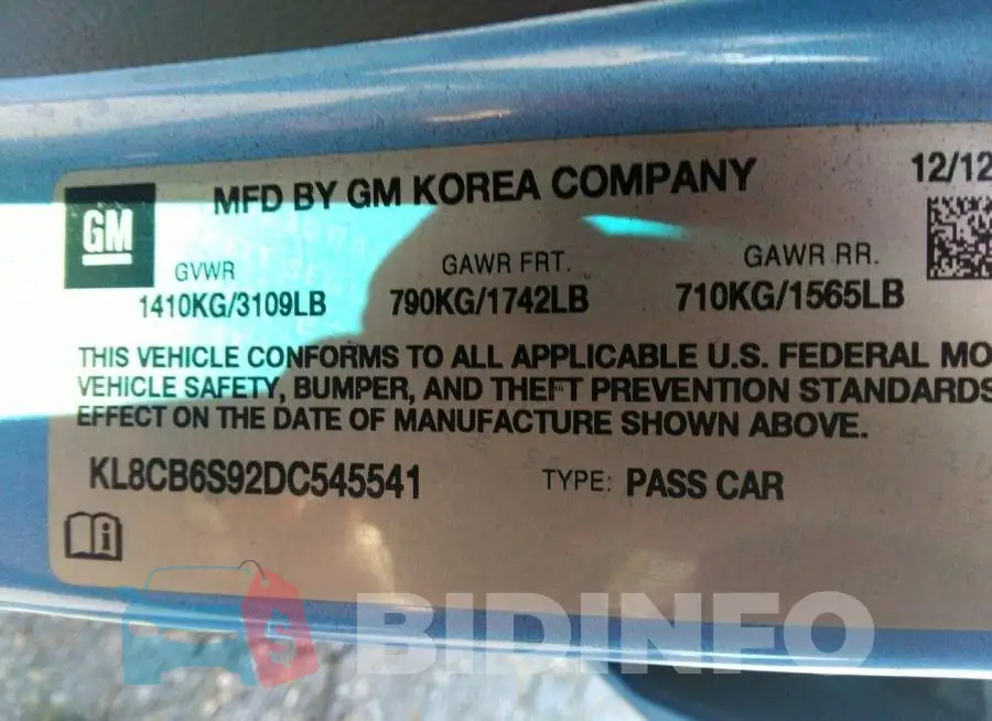 KL8CB6S92DC545541 Photo# 9