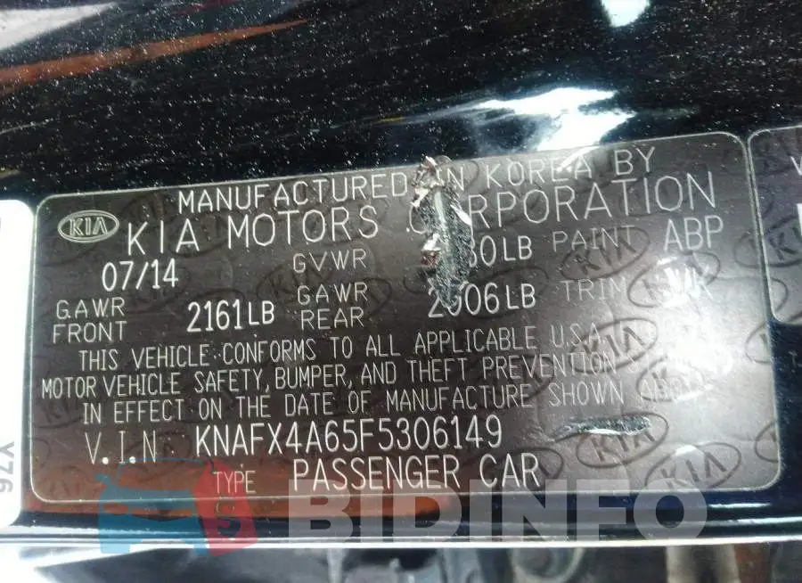 KNAFX4A65F5306149 Photo# 9