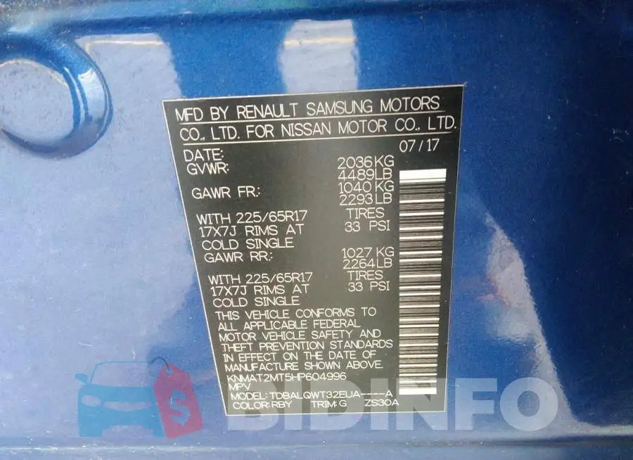 KNMAT2MT5HP604996 Photo# 9