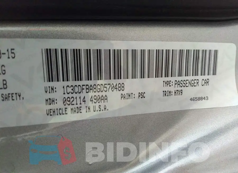 1C3CDFBA8GD570488 Photo# 9