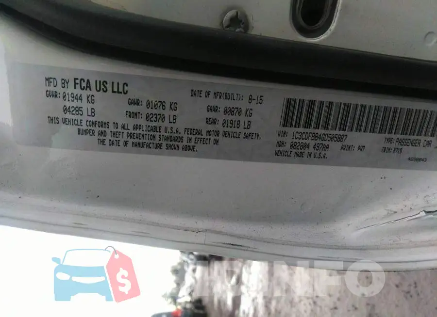 1C3CDFBB4GD505887 Photo# 9