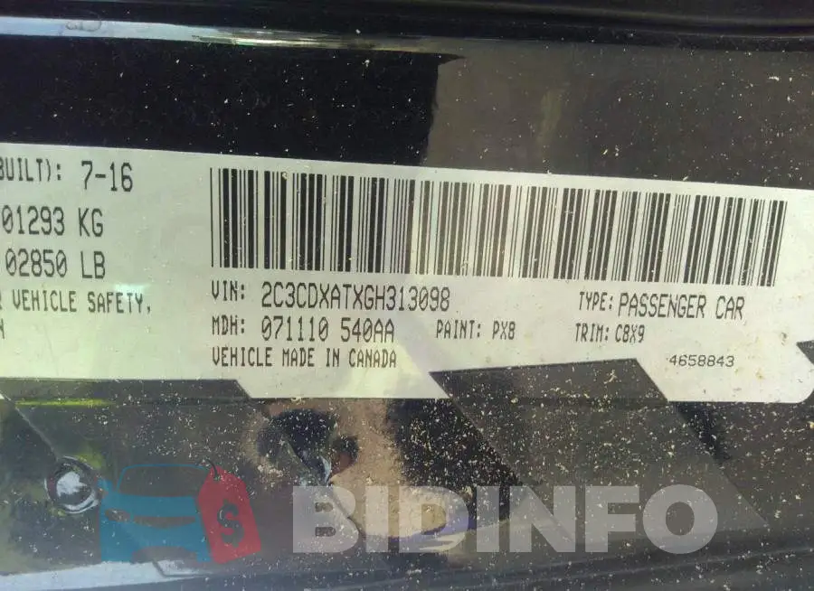2C3CDXATXGH313098 Photo# 9