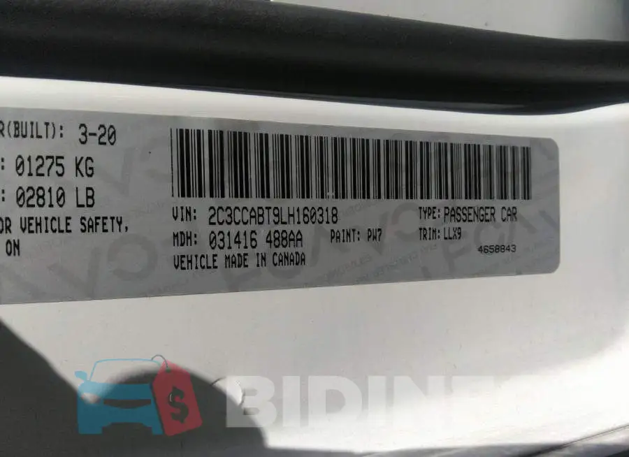 2C3CCABT9LH160318 Photo# 9