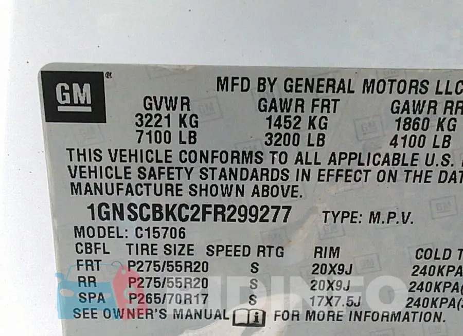 1GNSCBKC2FR299277 Photo# 9