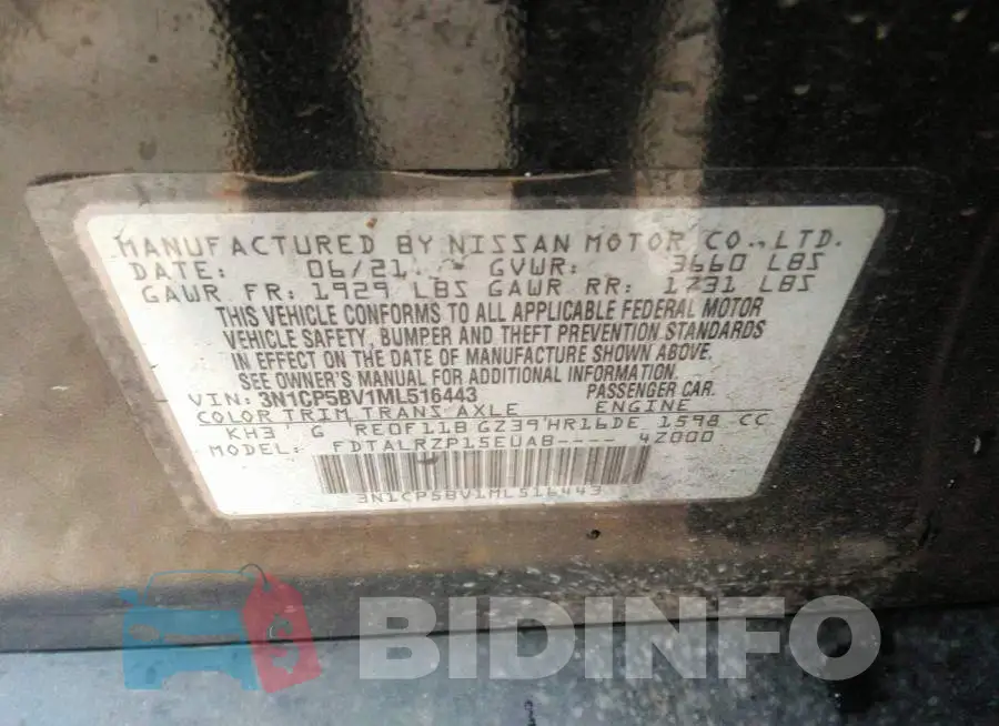 3N1CP5BV1ML516443 Photo# 9