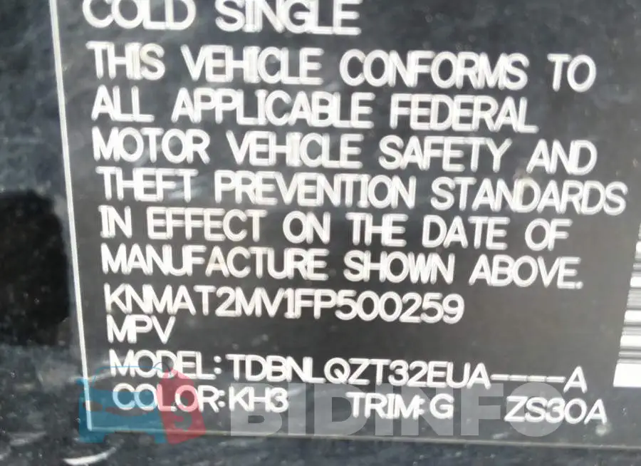 KNMAT2MV1FP500259 Photo# 9