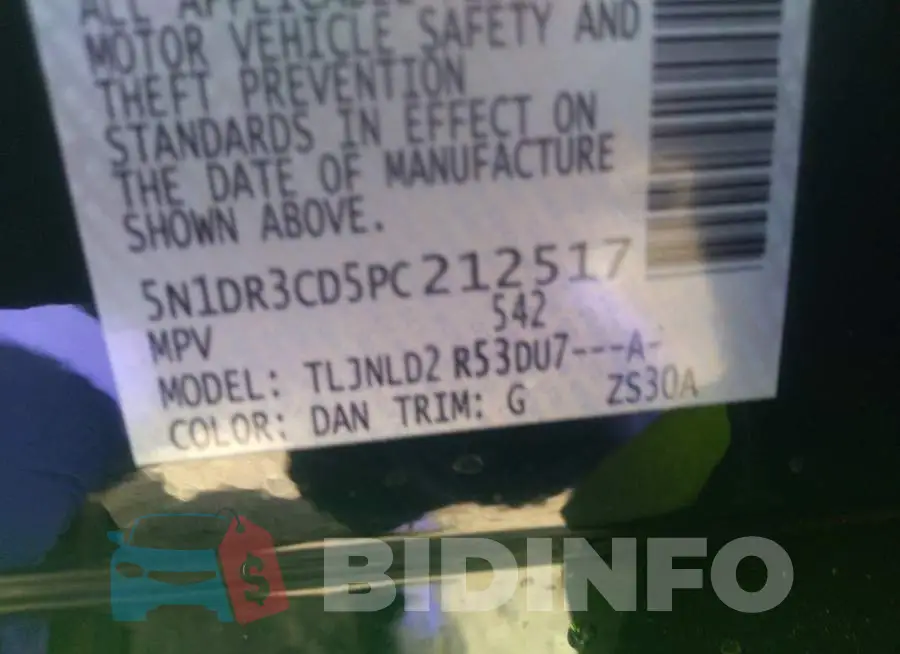5N1DR3CD5PC212517 Photo# 9
