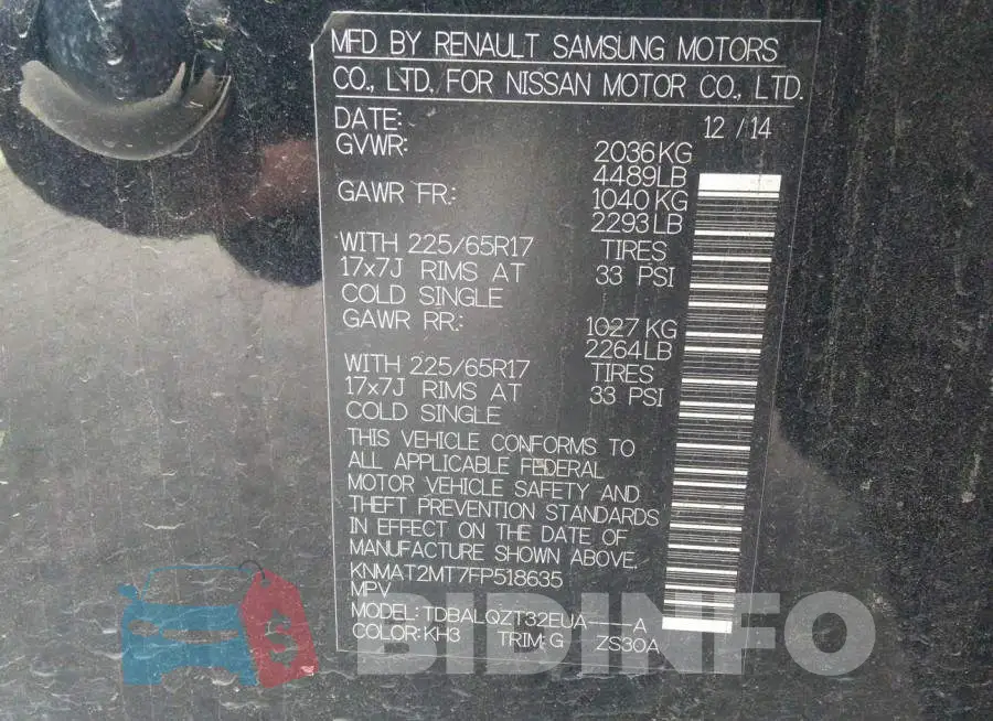 KNMAT2MT7FP518635 Photo# 9