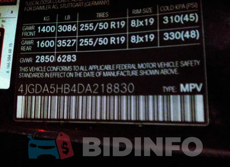 4JGDA5HB4DA218830 Photo# 9