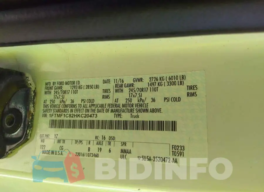 1FTMF1C82HKC20473 Photo# 9