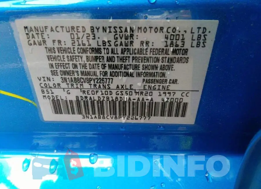 3N1AB8CV8PY226777 Photo# 9