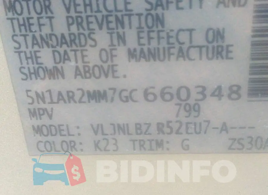 5N1AR2MM7GC660348 Photo# 9