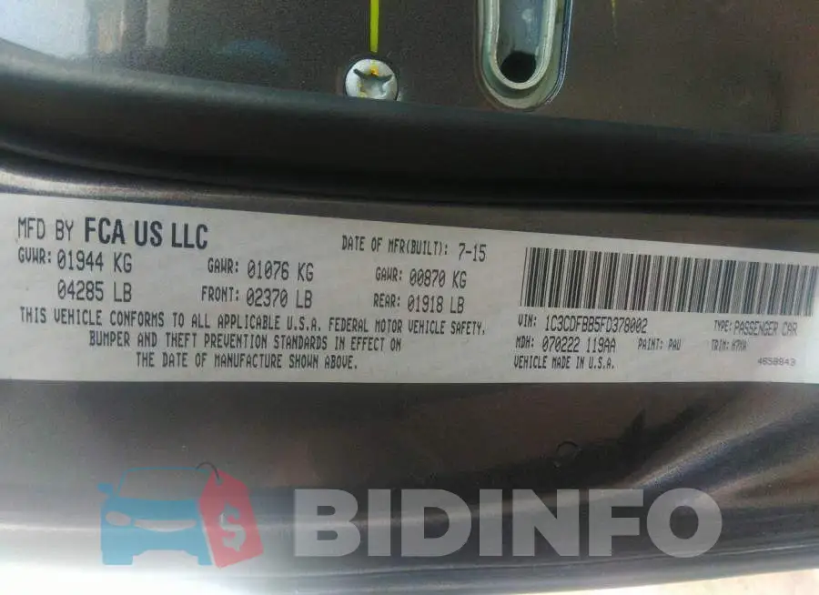 1C3CDFBB5FD378002 Photo# 9