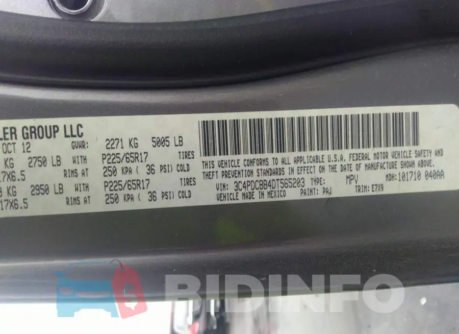 3C4PDCBB4DT565203 Photo# 9