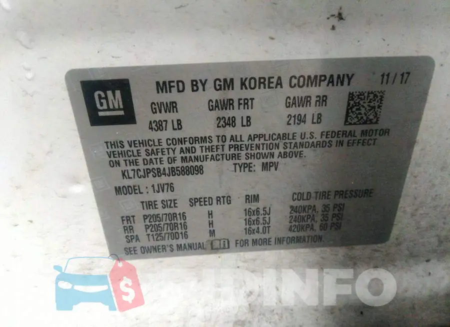 KL7CJPSB4JB588098 Photo# 9